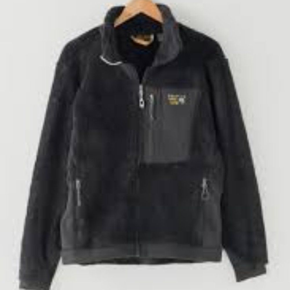 Vintage Mountain Hardwear Women's Black Fleece Jacket Size XS